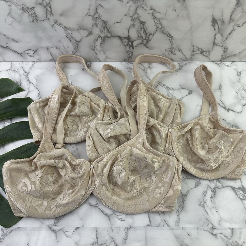 Wacoal Awareness Bra Size 36 D Lot of 3 Sand Nude Beige Underwire 85567